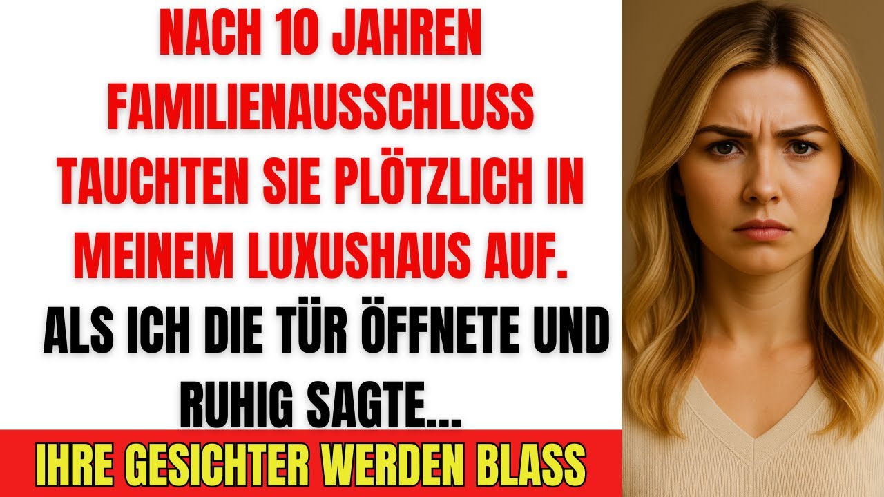 Nach 10 Jahren Familien-Ausschluss stehen sie plötzlich vor meiner Tür – ich ließ sie sprachlos