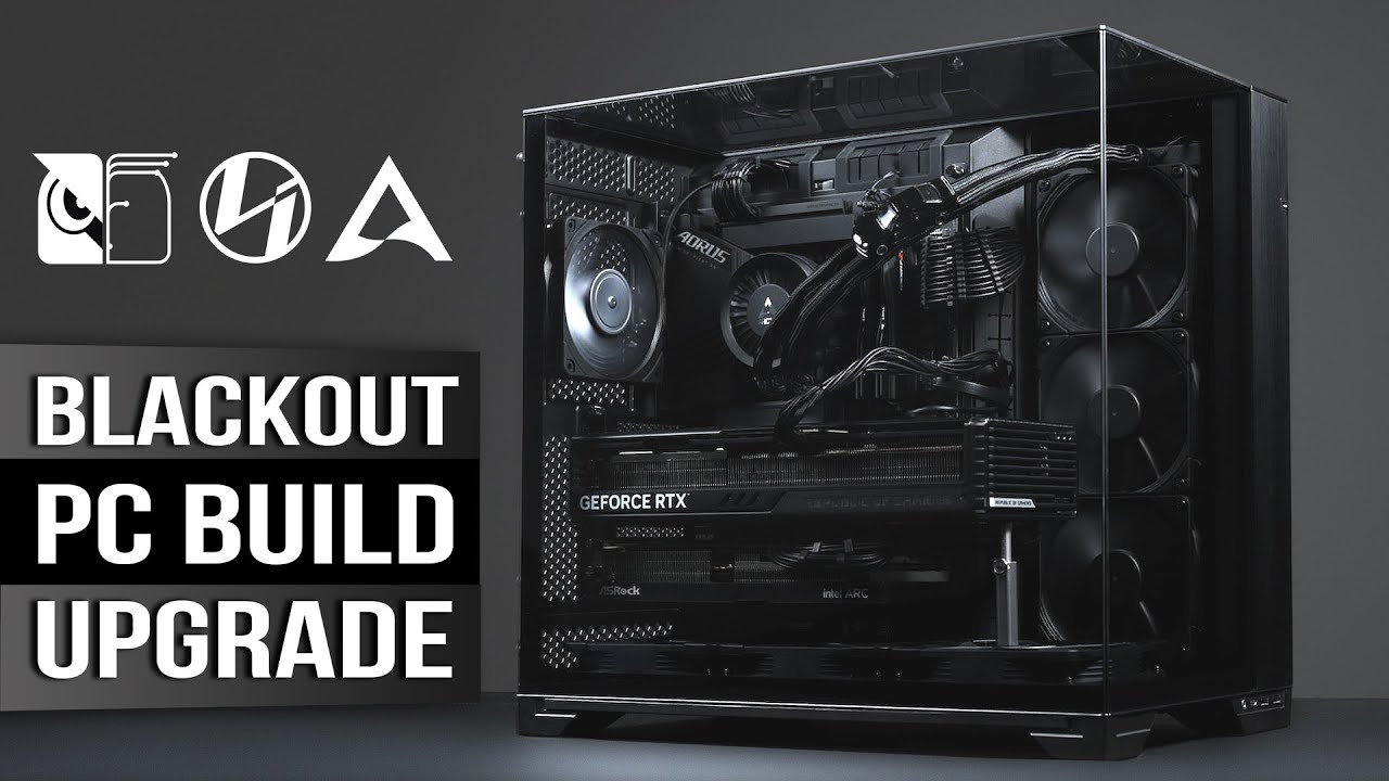 BLACKOUT PC BUILD | Upgrading & Cleaning My Video Editing Setup | RTX 4080 Super | 14700K | No RGB