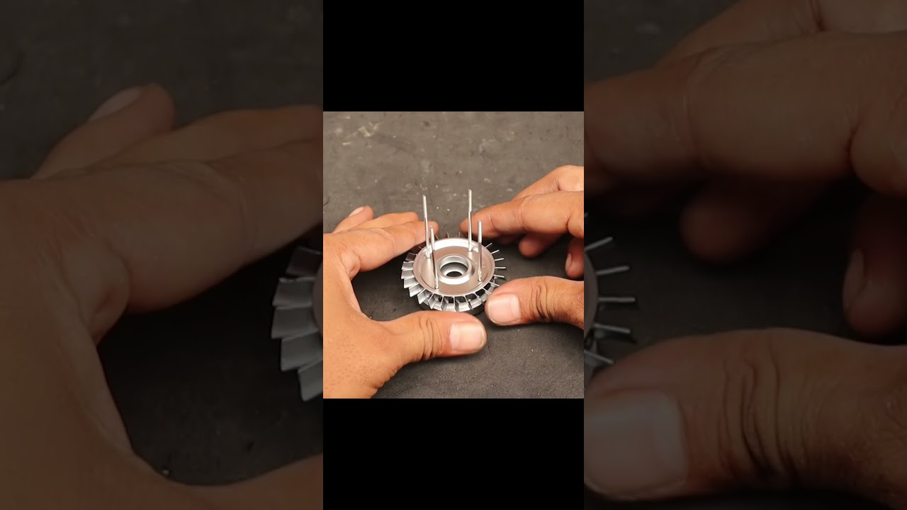 Building a Tiny Jet Engine ✈️ #shorts #engineering