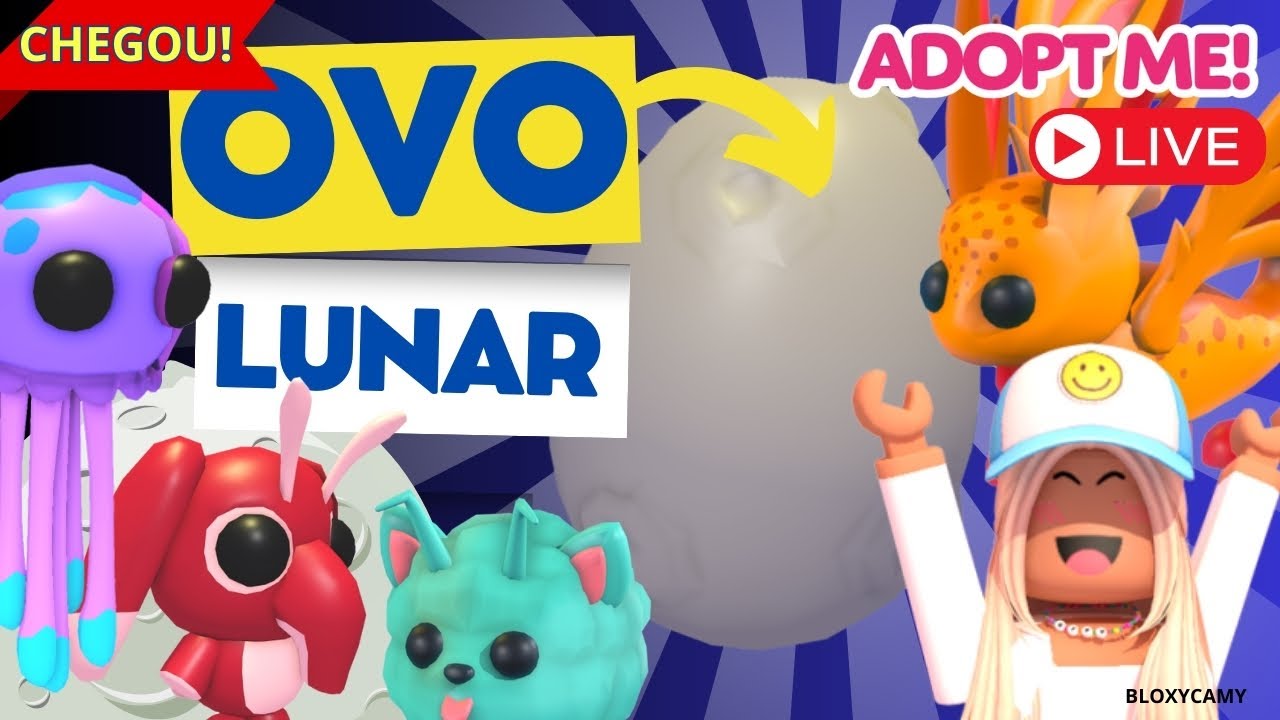 🔥 NOVO OVO LUNAR ADOPT ME 🌜 CHOCOU, GANHOU!