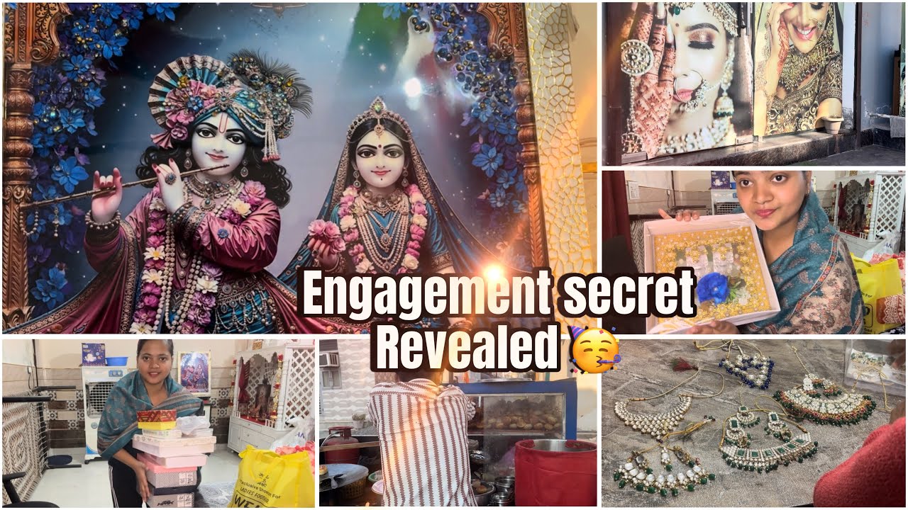 Finally secret revealed | Engagement kiski hai? | preparation ready #vlog #viral 