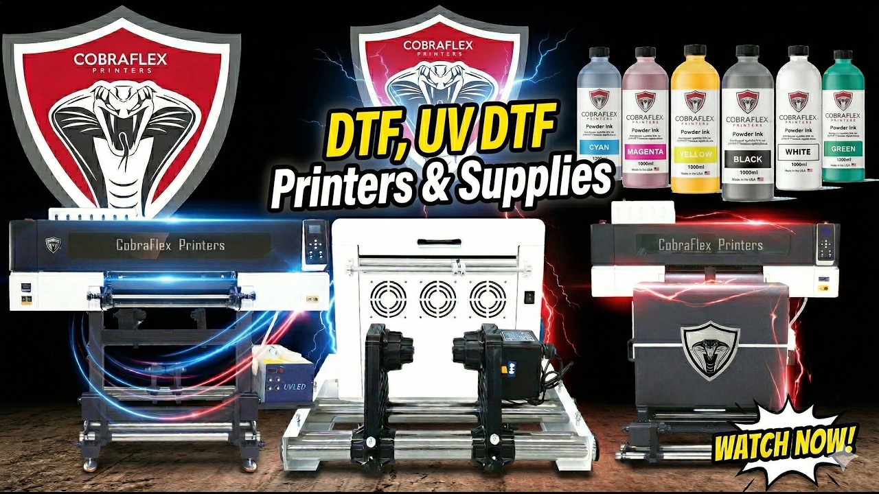 CobraFlex Printers DTF, UV DTF Printers & Supplies | Best Printing Setup for 2026