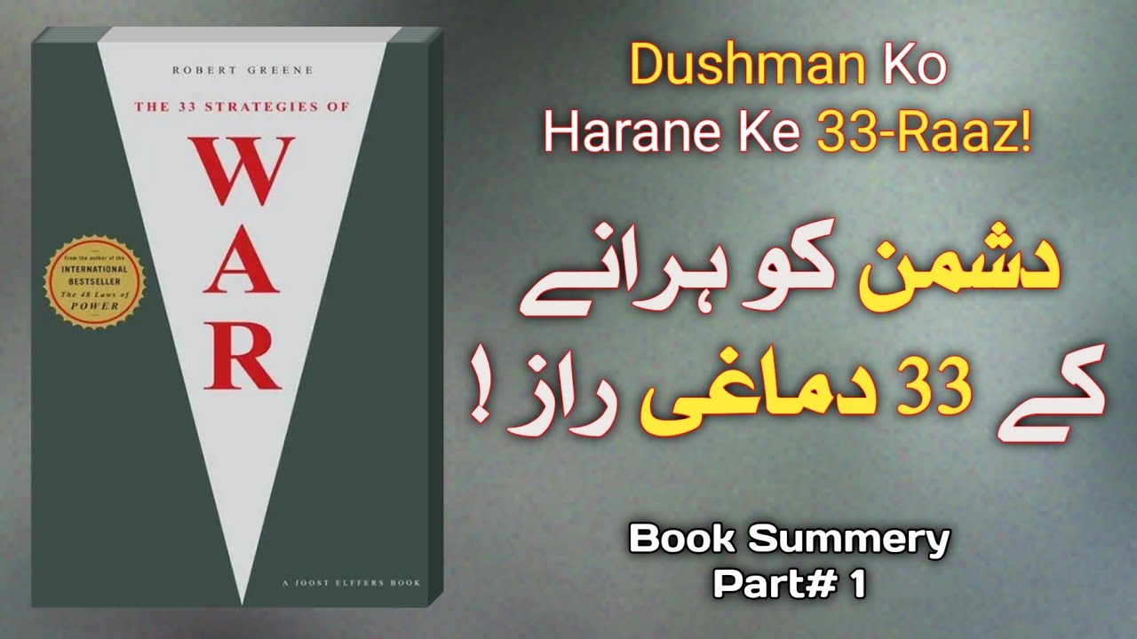 The 33 Strategies of War Part 01 | Book Summary in Urdu, Key Ideas Explained Simply
