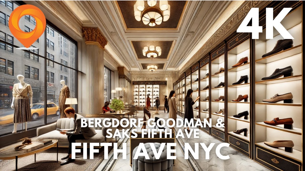 4K NYC Tour: Inside Bergdorf Goodman, Saks Fifth Avenue & Iconic 5th Avenue Hotels | POV Experience