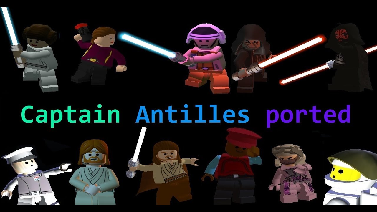 LEGO modding tutorial - Captain Antilles ported from The Complete Saga to LIJ1 or LB1