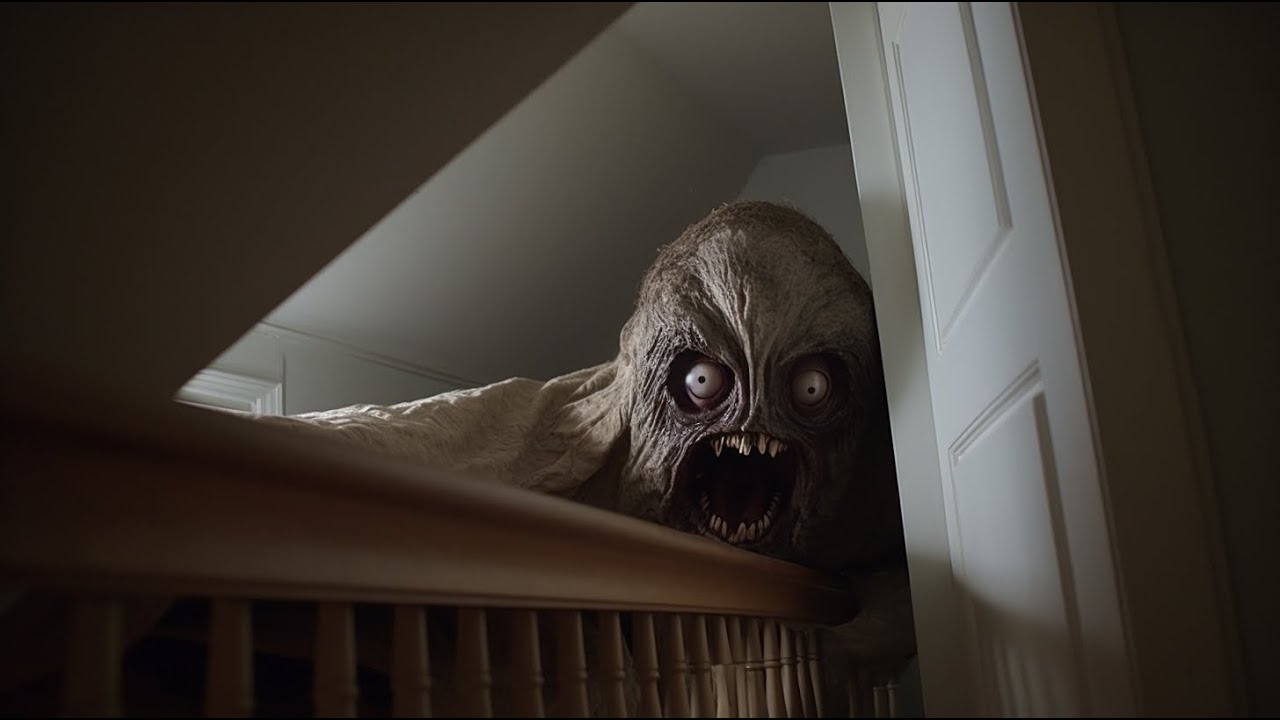 Scary Monster Moves in Under the Stairs in the Neighbor's House and Does This Every Night...