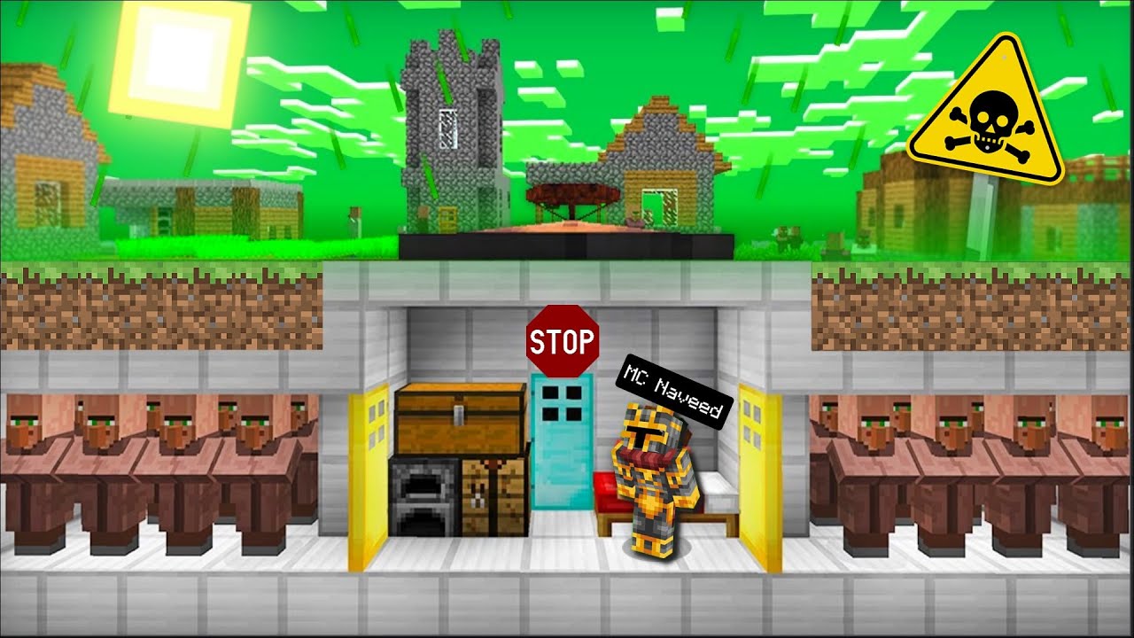 Minecraft APOCALYPSE DISASTERS VILLAGE MOD / SAVE THE VILLAGERS IN A SECURE BUNKER !! Minecraft Mods