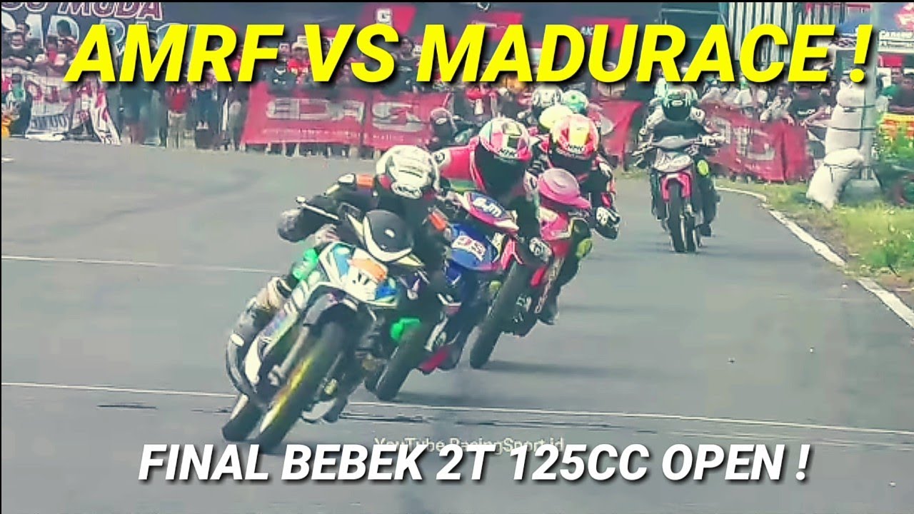 duel amrf vs madurace ! final bebek 2 tak 125cc open road race mijen 2022