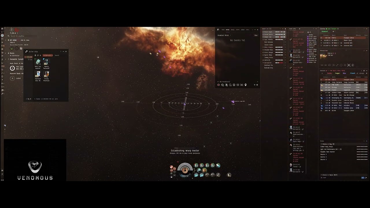.MIL small nano fleet vs Tuskars and after random OF Machariels as a snack