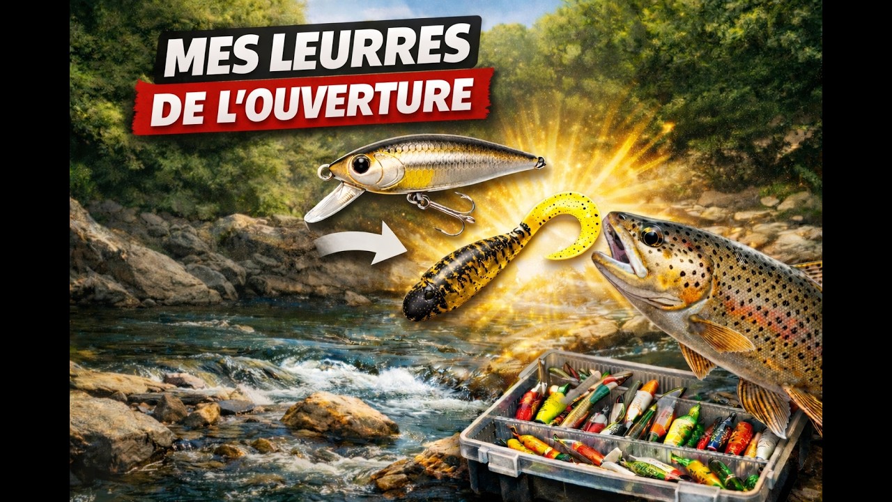 Mon choix de leurre de pour l'ouveture truite !!