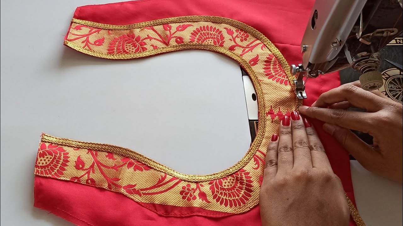 Blouse Design | Paithani Saree Blouse Design Back Neck Cutting And stitching | Silk Saree Blouse