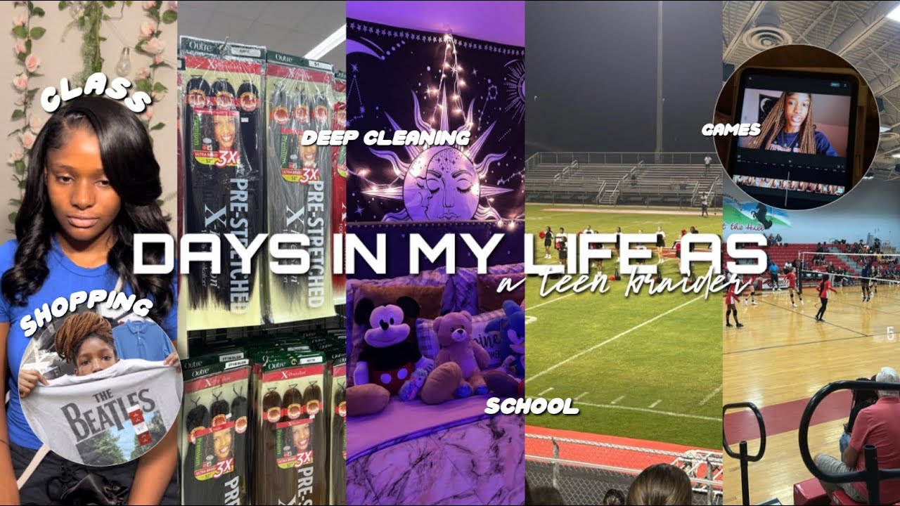DAYS IN A LIFE AS A TEEN HAIRSTYLIST *high school edition* [ errands, games, hair + MORE! ]
