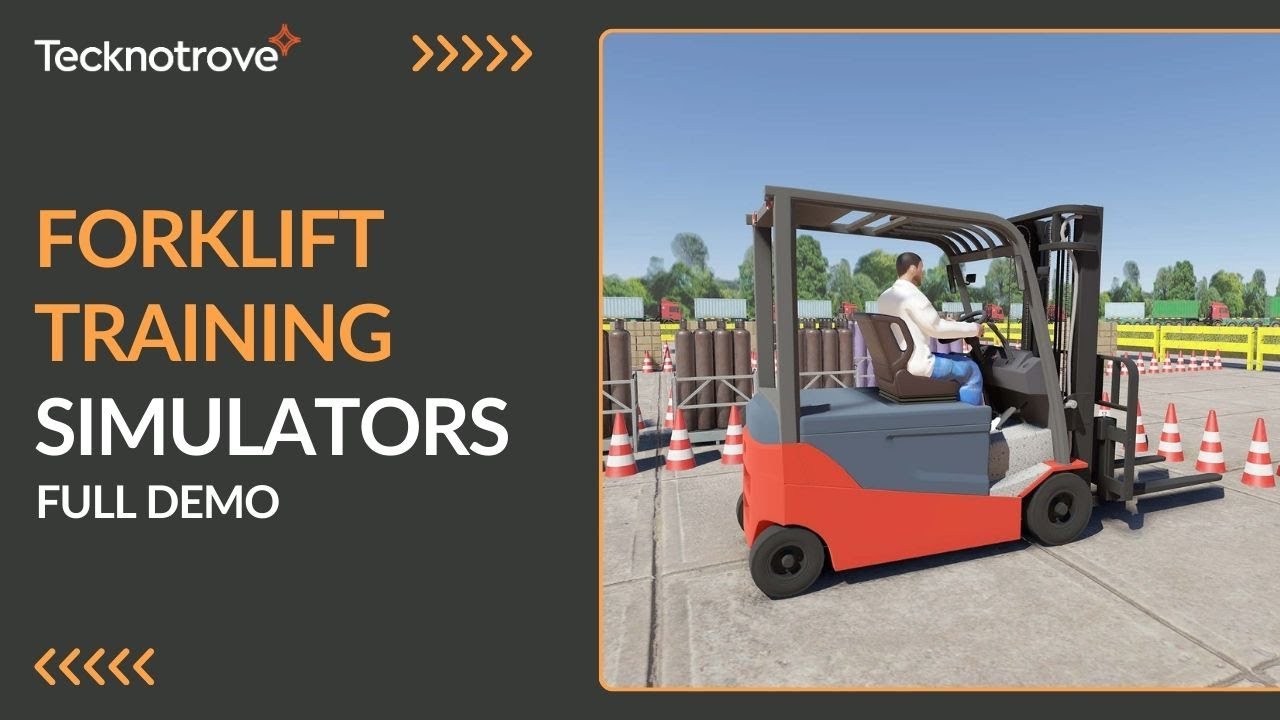Forklift Training Simulator | Best way to learn forklift operations | Tecknotrove 2025