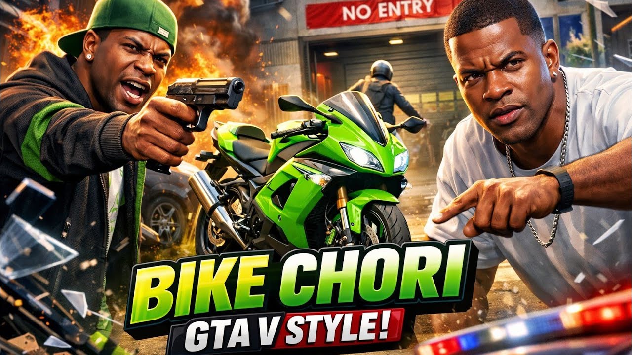 Bike chori ek badi galti ban gayi 😨 | GTA V Hindi Story #3