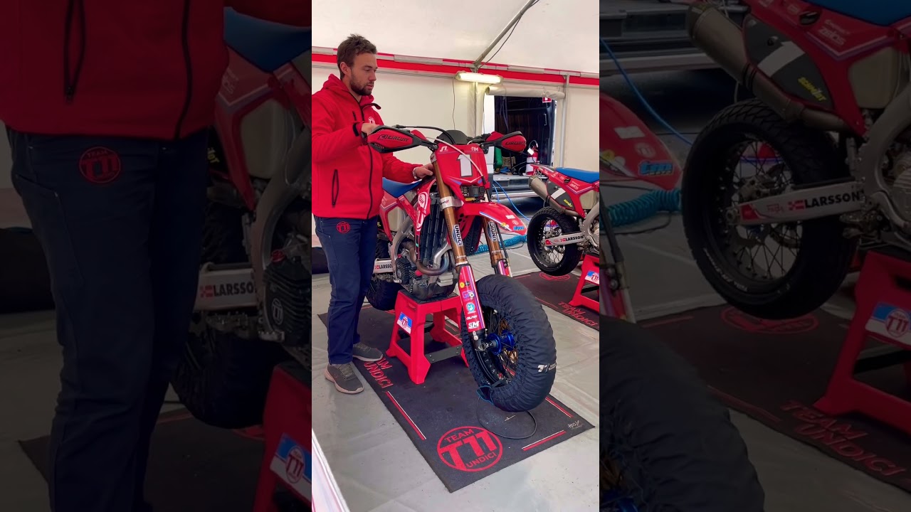 Marc Reiner Schmidt TM 450 SMR Supermoto bike warm up Mettet Superbiker #supermoto #tmracing #450