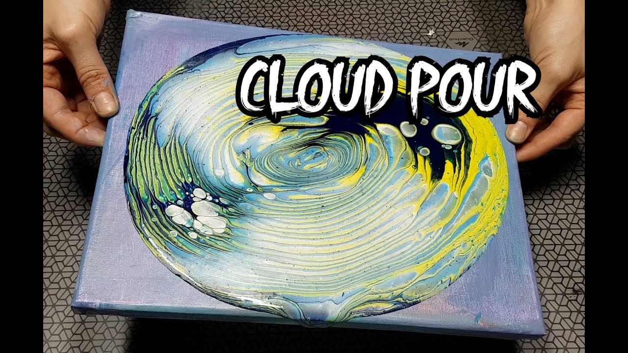 #29| CLOUD POUR with Amazing Result | MelyD Recipe | Acrylic Pouring Techniques