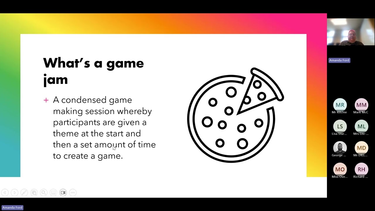 ES GamesFest webinar: Amanda Ford (West College Scotland) explaining our national games jam
