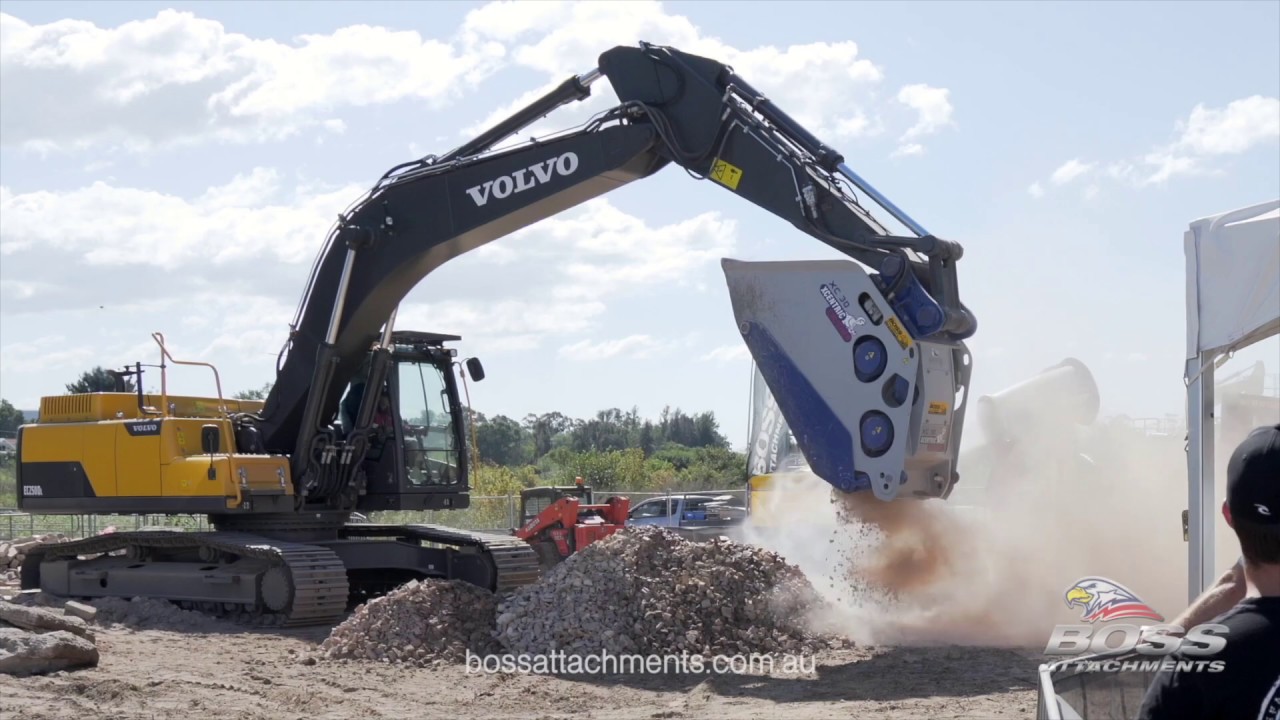 BOSS ATTACHMENTS PRESENTS THE XCENTRIC CRUSHER BUCKET