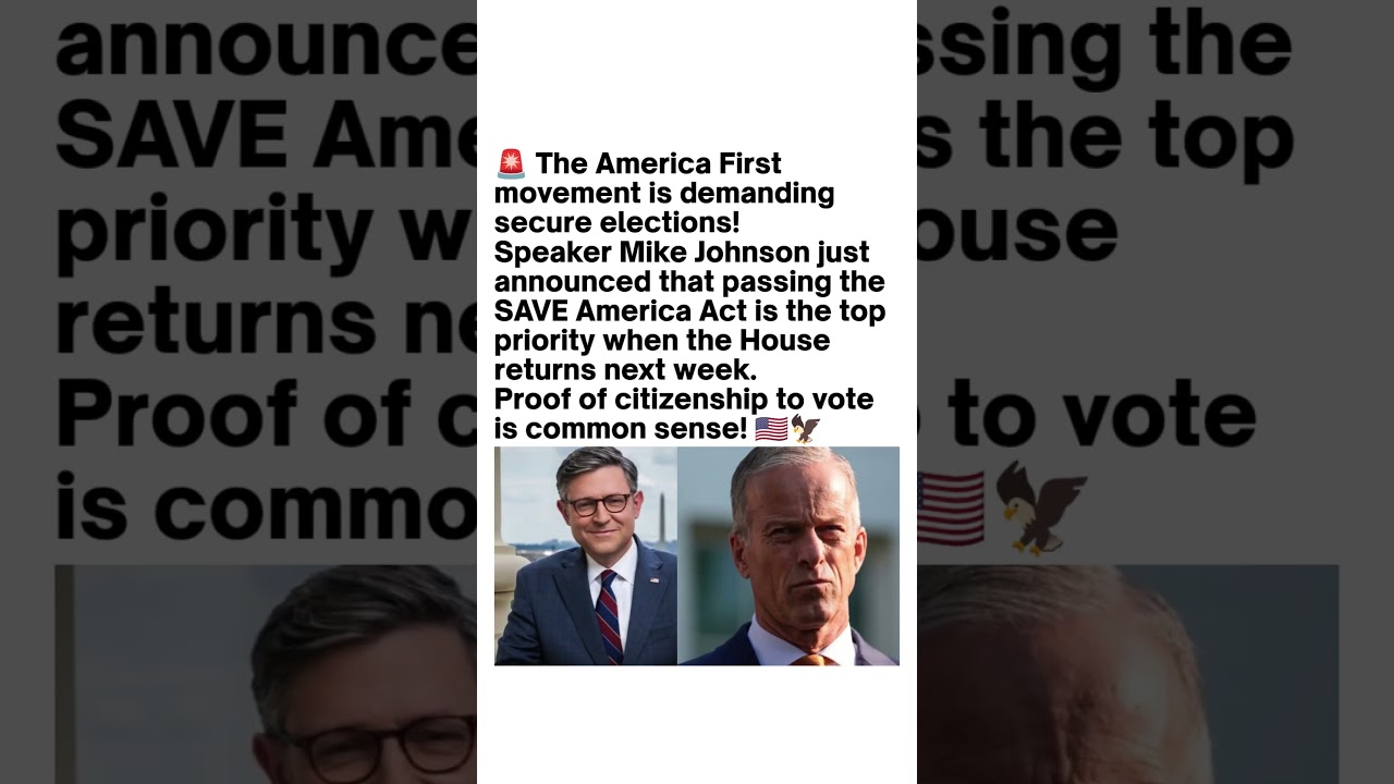 SAVE Act Debate Heats Up 🇺🇸