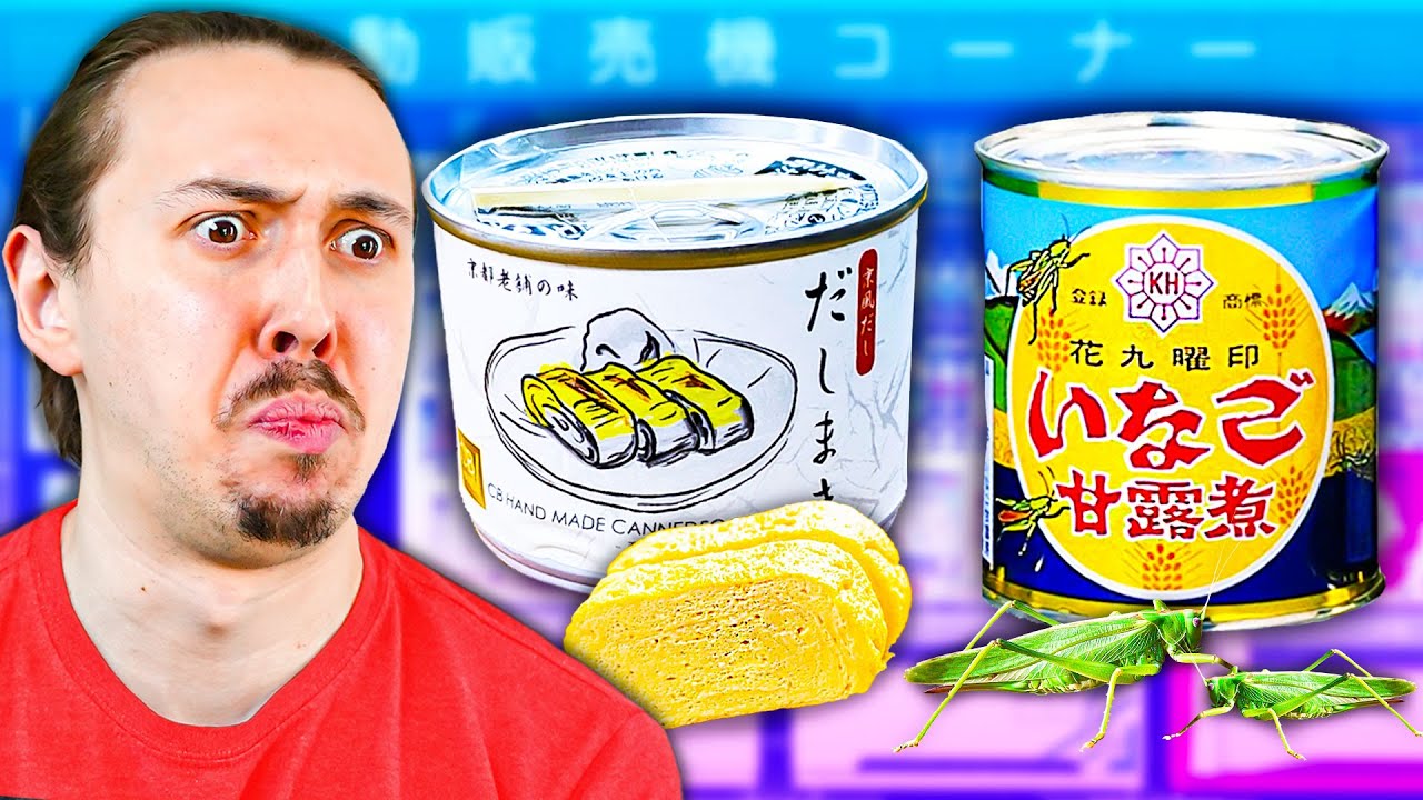 Les Conserves douteuses du Japon (Omelette, Criquets et encore plus)