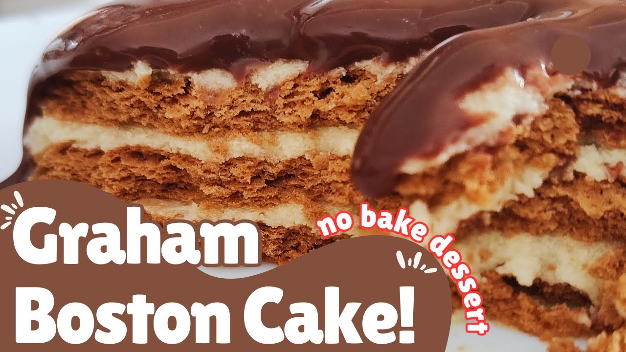 No Bake Boston Cream Cake | Easy Graham Dessert Recipes | No Oven Cake Ideas #food #dessert