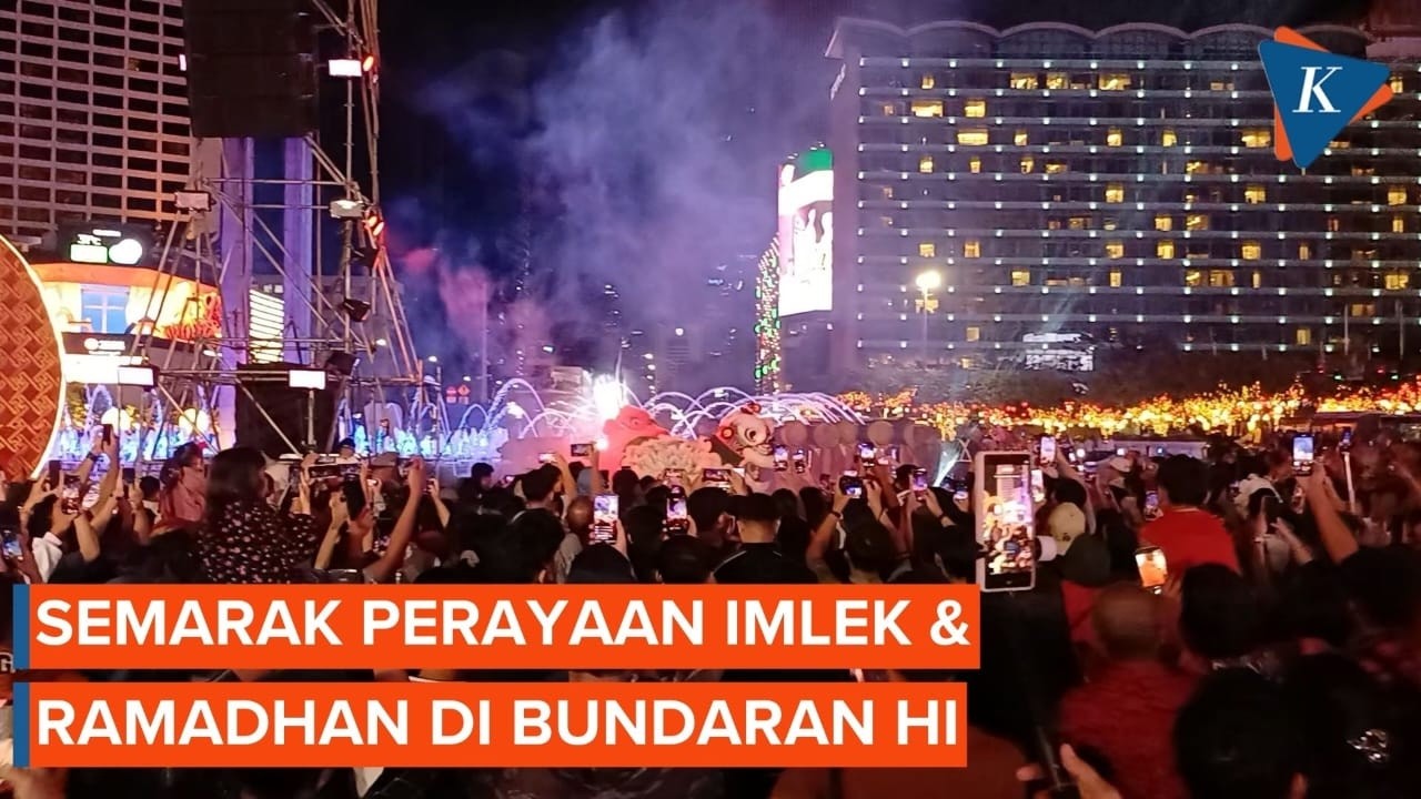 Perayaan Imlek dan Ramadhan Digelar Bareng di Bundaran HI, Ada Barongsai dan Rampak Beduk