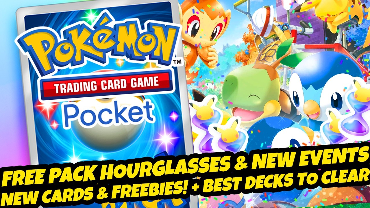 *NEW FREE PACK HOURGLASSES!* New Events, Cards & Freebies! Best Decks To Clear (Pok&eacute;mon TCG Pocket
