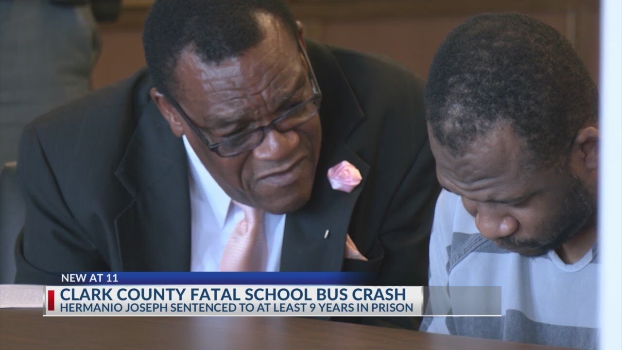 Driver in fatal Clark County school bus crash sentenced