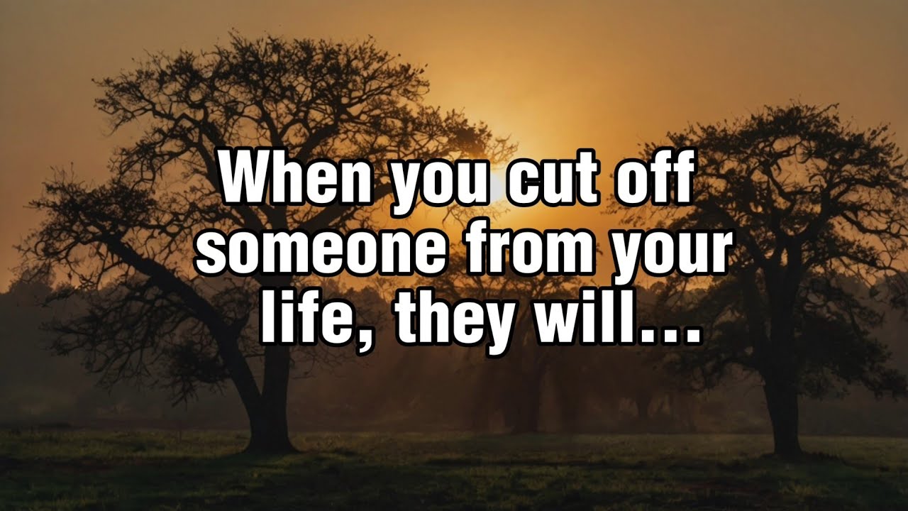 When You Cut Someone Off From Your Life, They Will...| Human Behaviour 