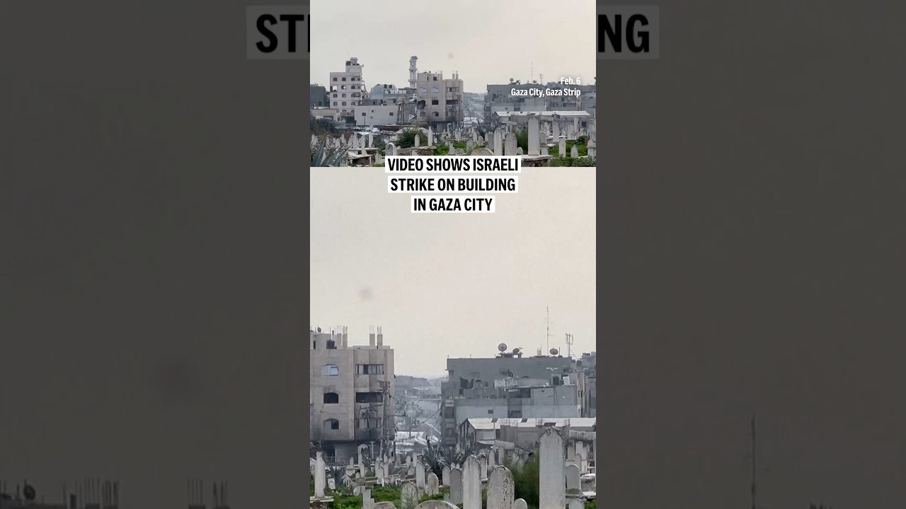 Video shows Israeli strike on building in Gaza City