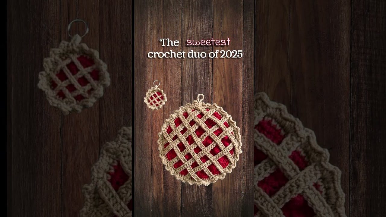 POV: Your crochet pie needed a mini-me 🧶 #crochetaddiction #fypシ゚viral