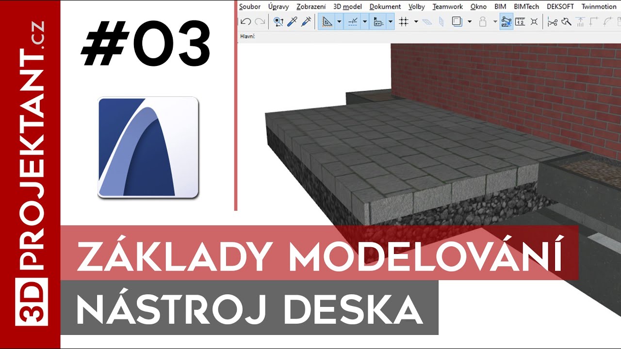 Nástroj deska - základy modelování #03 | ARCHICAD 23