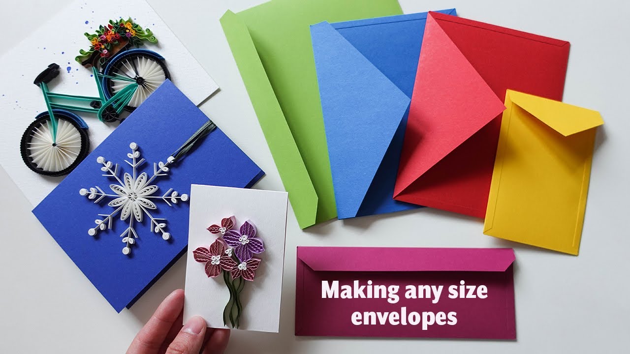How to make custom envelope - ANY SIZE - Paper Quilling