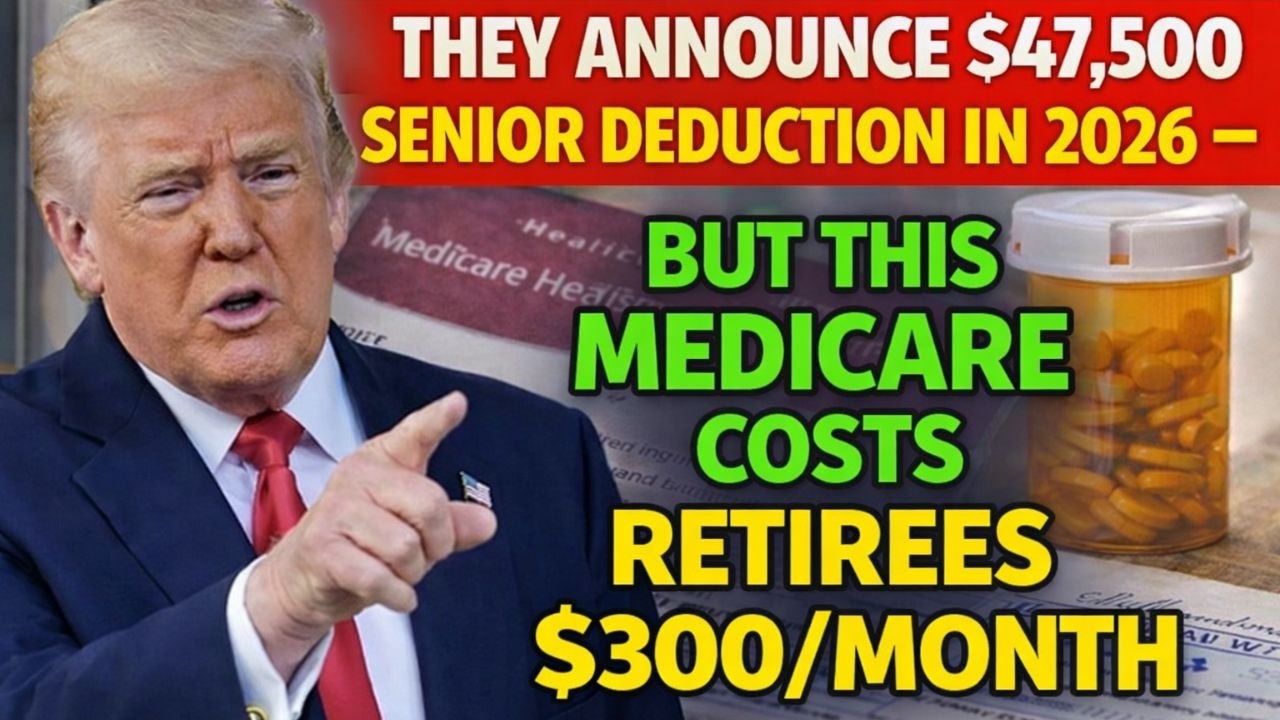 They Announces $47,500 Senior Deduction in 2026 — But This Medicare Costs Retirees $300 Month