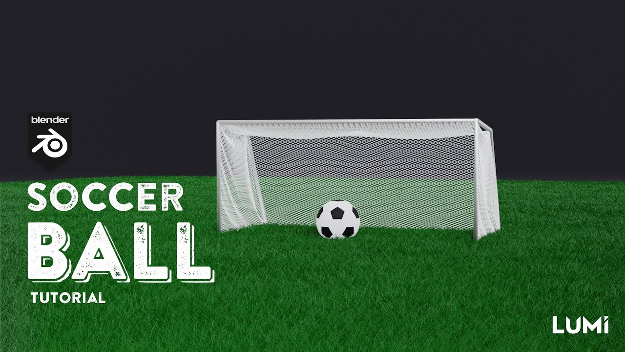 Modelling A Soccer Ball, Goal Post & Grass Tutorial | Blender Tutorials