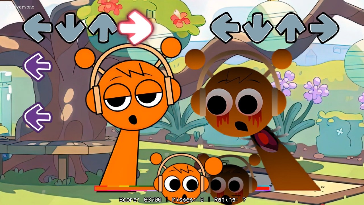 FNF Sprunki Horror Versions Vs Normal Versions Sings Bluey Can can (Incredibox Sprunki/FNF Mods)