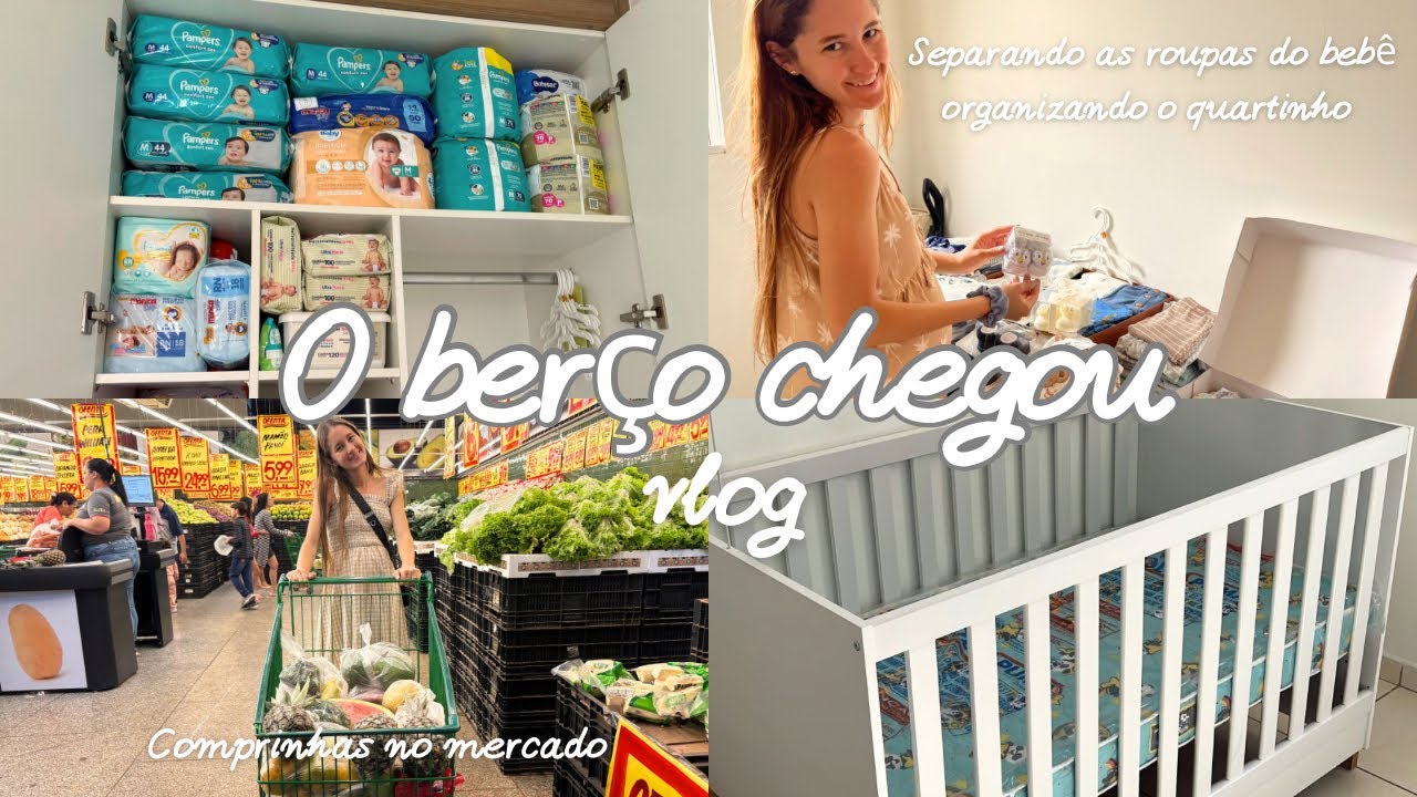 COMECEI ARRUMAR O QUARTO DO BEBÊ + COMPRAS NO ABASTECER 