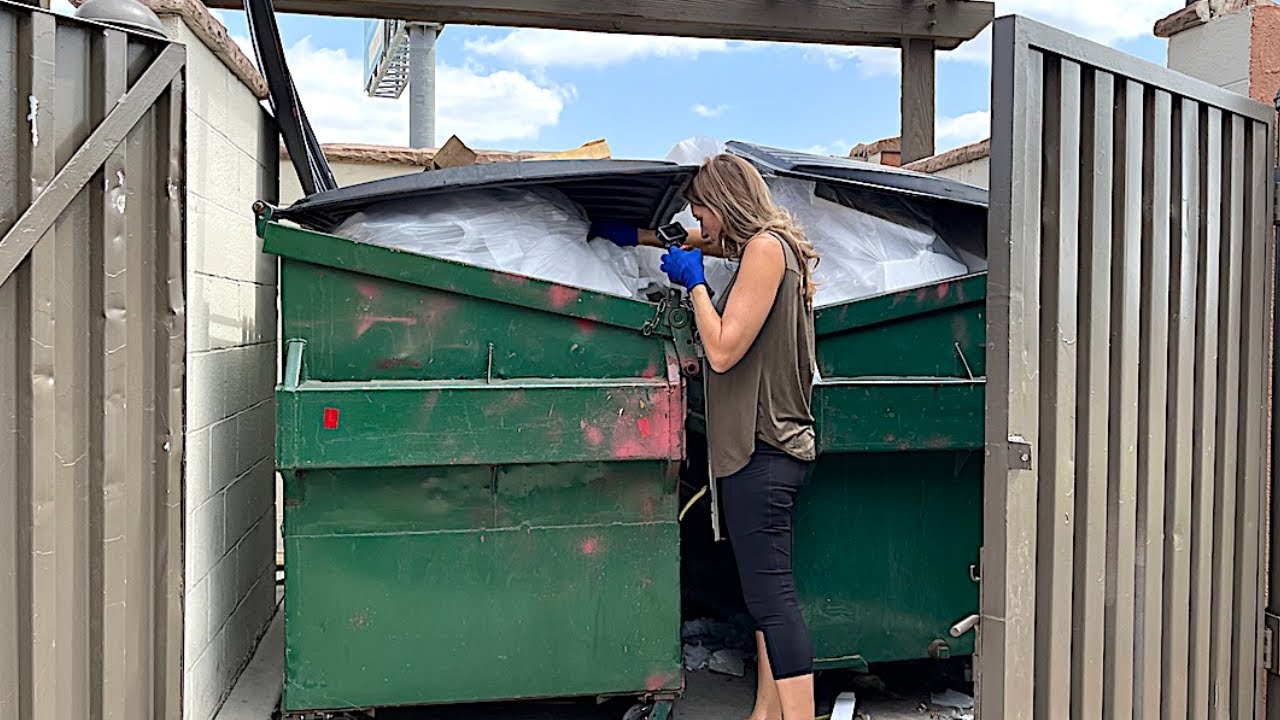 Dumpster Diving- Employee's put the good stuff on the bottom