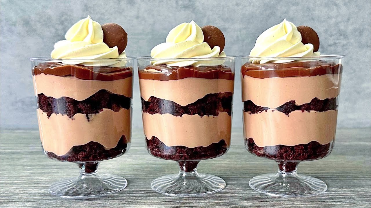 Десертные чашки Nutella - легкий и вкусный десерт без выпечки для любителей Nutella!