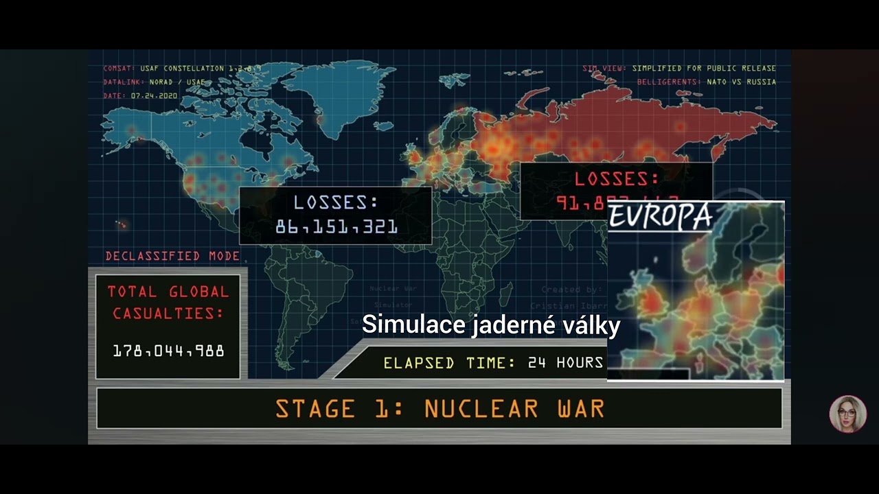 Simulace jadern&eacute; v&aacute;lky