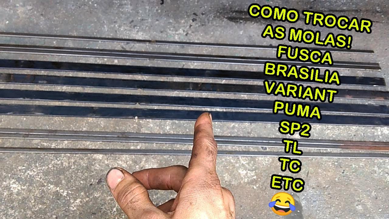 COMO TROCAR AS MOLAS DA SUSPENSÃO DE PIVÔ FUSCA, BRASILIA, VARIANT... 1/2 (VARIANT DNG PARTE 21)