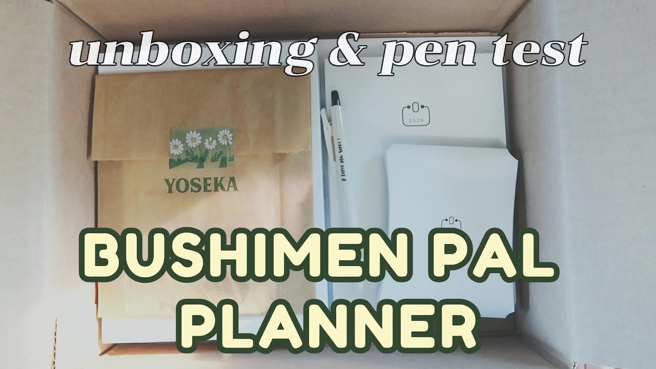 Планировщик Bushimen PAL 2026 | Распаковка Yoseka