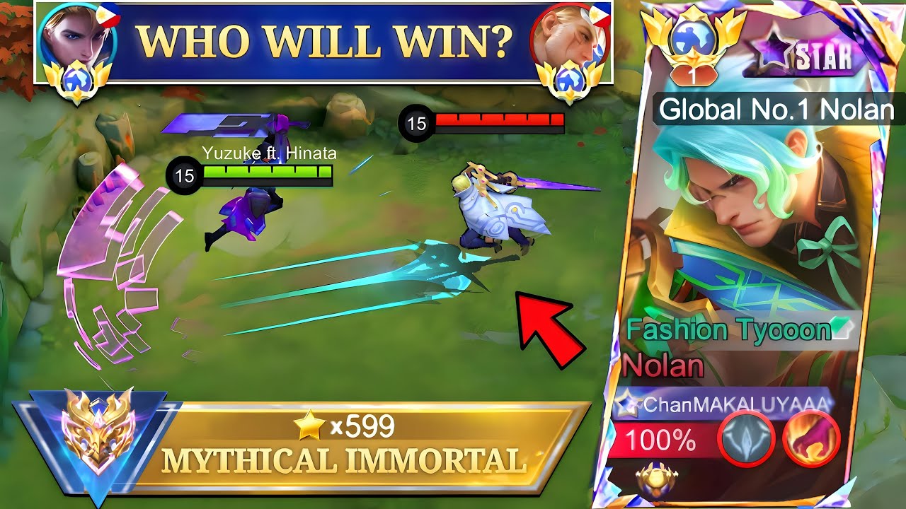My Last Alucard Match to Reach 600 Stars! 😱 (i met top 1 global nolan not clickbait) - Win or Lose?!