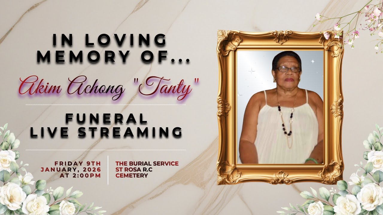 THE BURIAL SERVICE of Akim Achong 