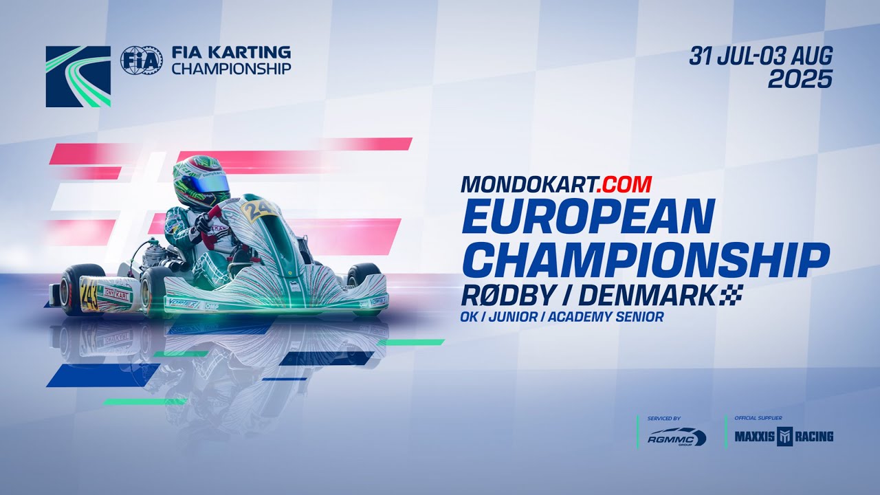 FIA Karting European Championship Junior, OK and Academy Trophy Senior - Rødby Denmark TV Highlight