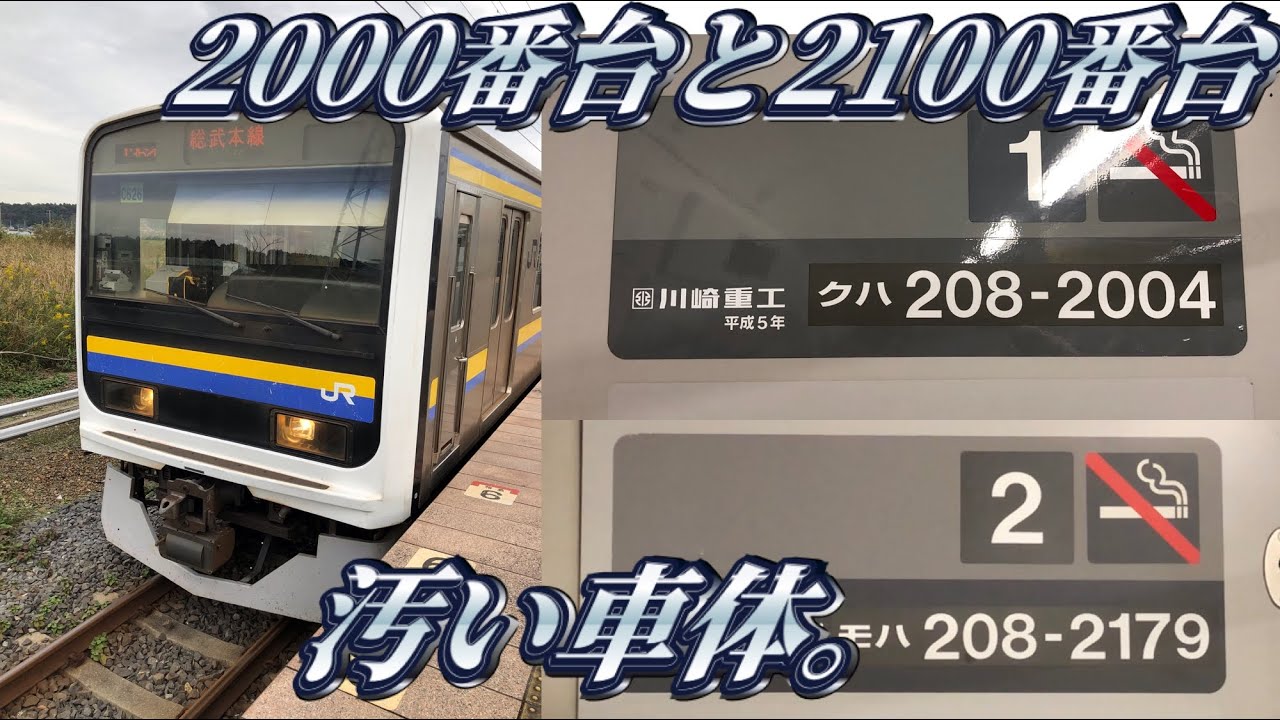 【ドア音に注目】房総地区の209系特集。
