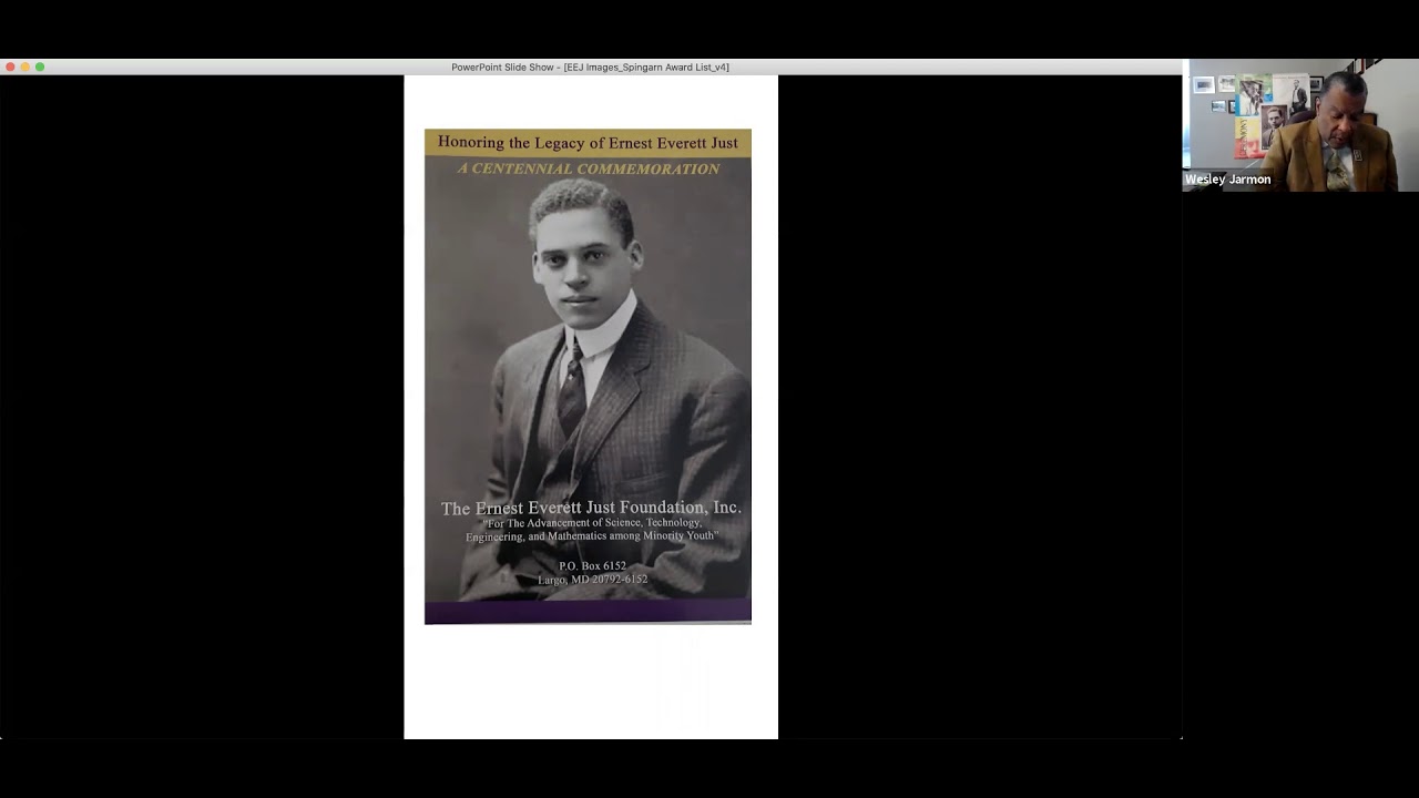 Why is Dr. Ernest Everett Just so Important to Black History Month by Wesley Jarmon. 2021 WH BHM
