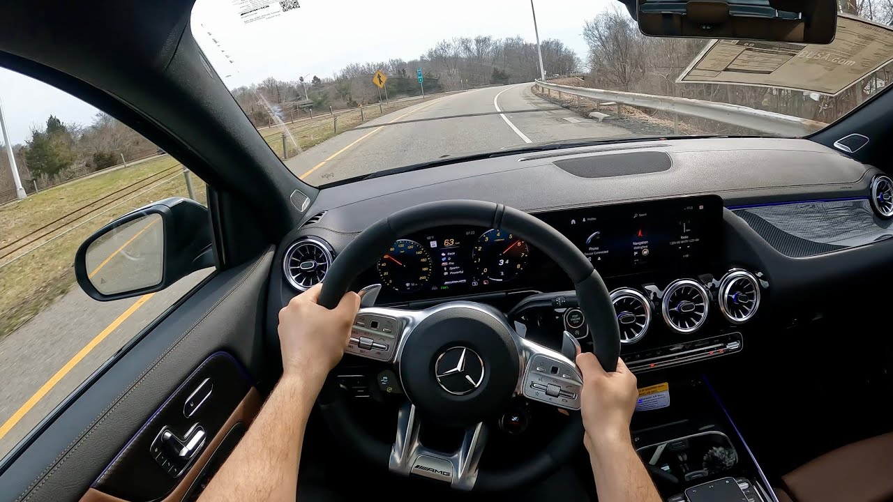 Mercedes GLA45 AMG 2023 POV DRIVE — производительный внедорожник с спальным местом?!