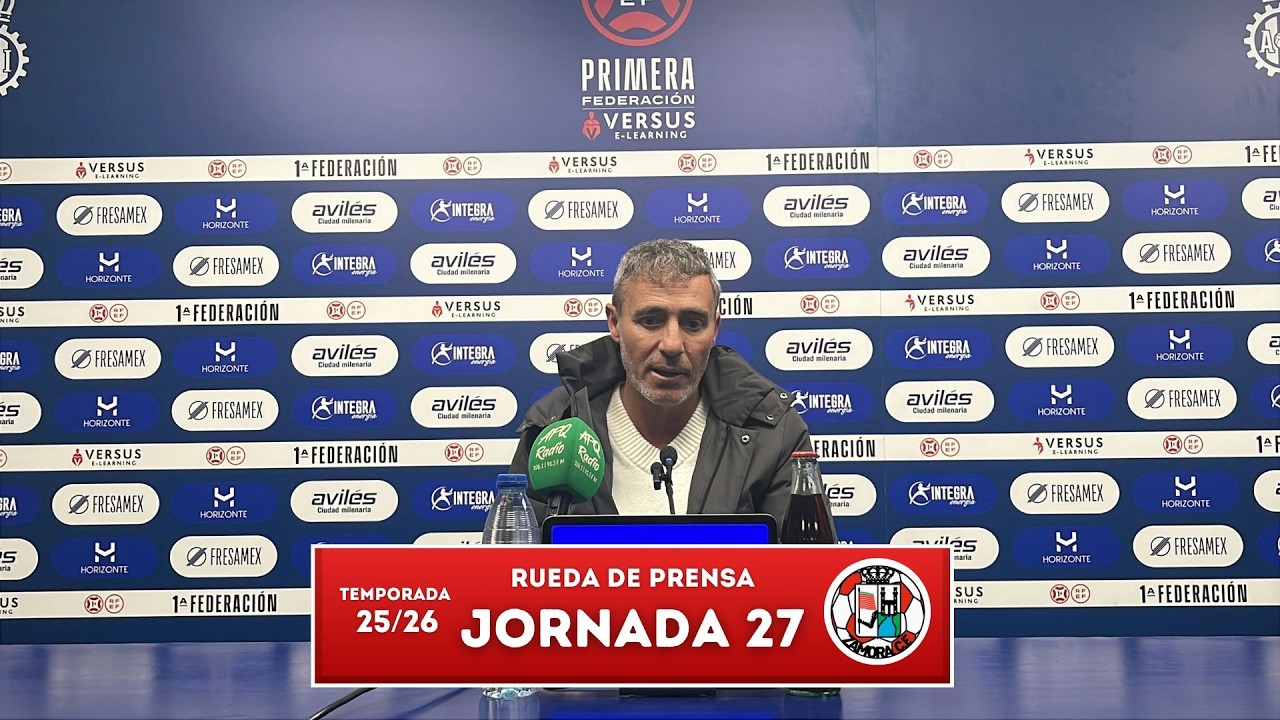 Rueda de prensa Óscar Cano - Real Avilés Industrial vs Zamora CF
