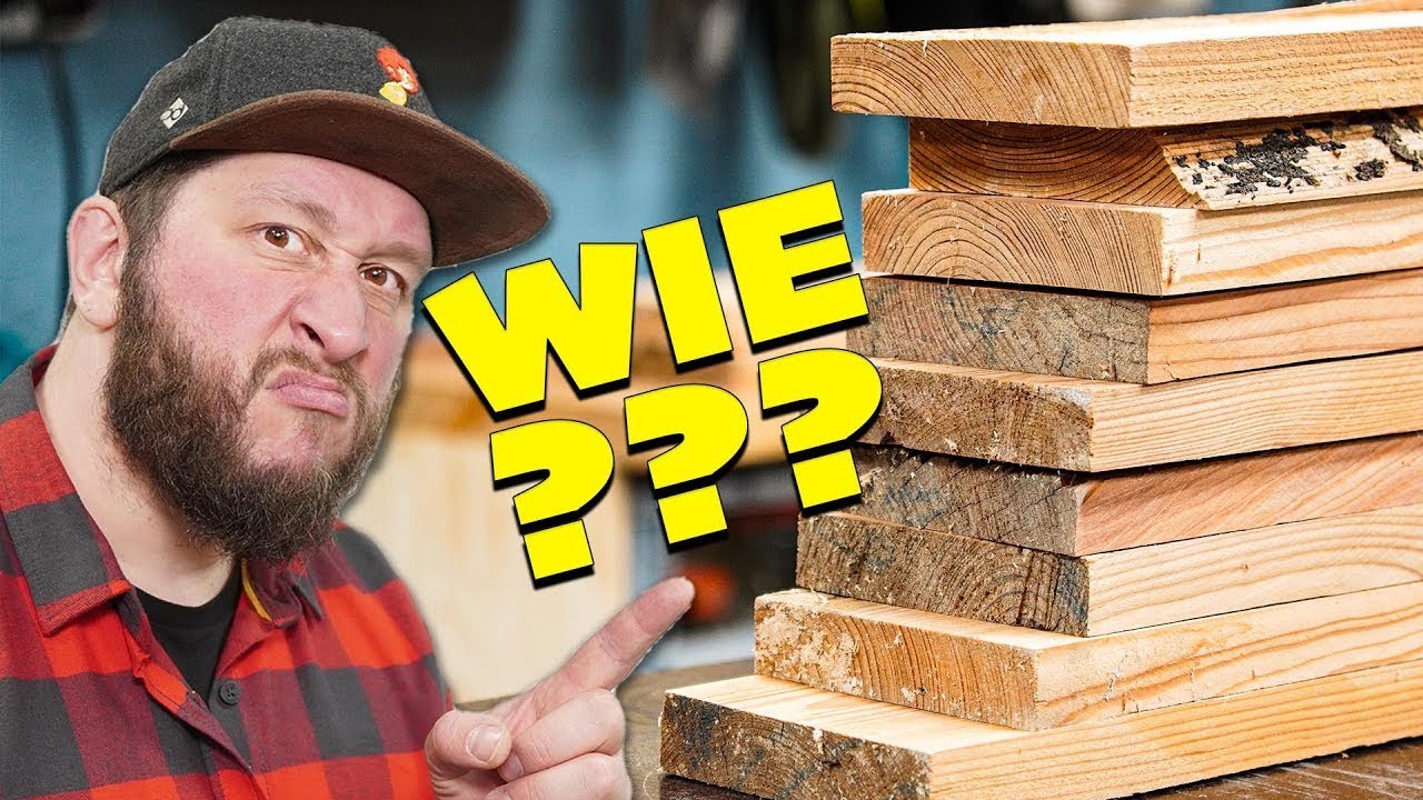 DESIGNER TISCH aus Restmaterial und auch noch Höhenverstellbar